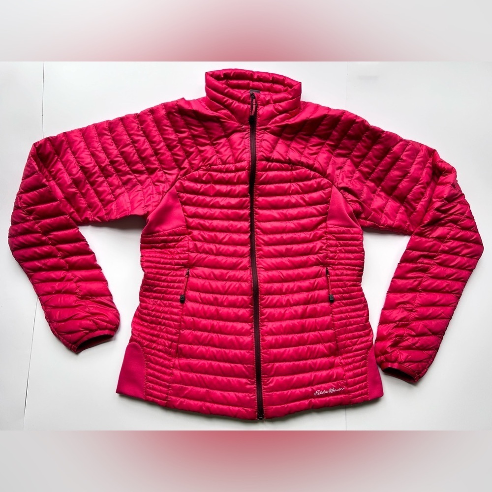 Eddie Bauer Microtherm Fill Down Jacket lightweight xs Puffer Red First Ascent